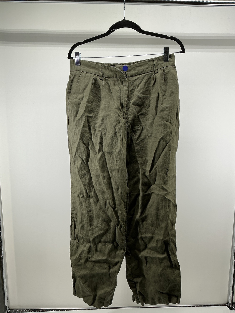 100% European Linen Pleated Trouser - 30"